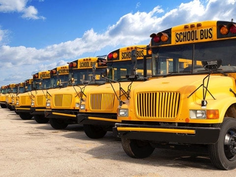 Solução de ônibus escolar Ai Mdvr